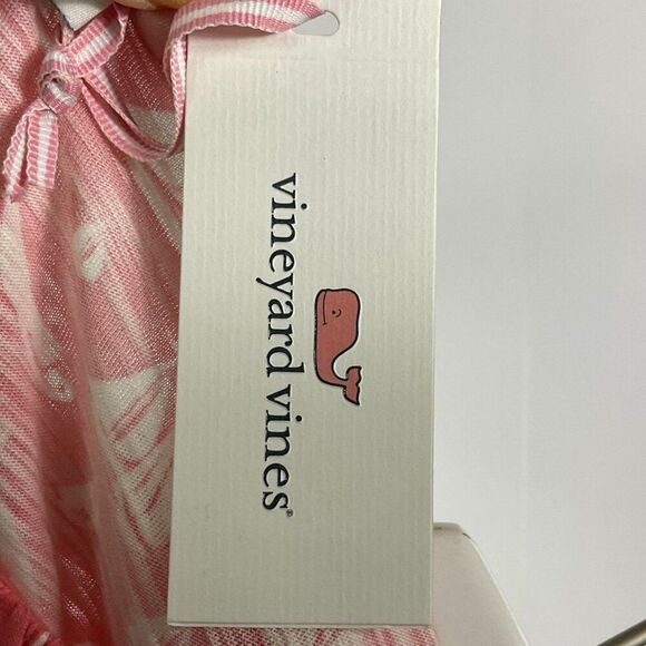 NWT Vineyard Vines Regatta Bow Top Print, color is Mai Tai, Girls Size Large/14 - Picture 8 of 10